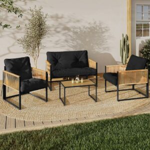 Salon de jardin bohème 4 places